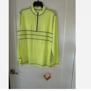 NWT $89 SUN SOUL men's Long Sleeve Sport  Shirt Means YELLOW Size Large